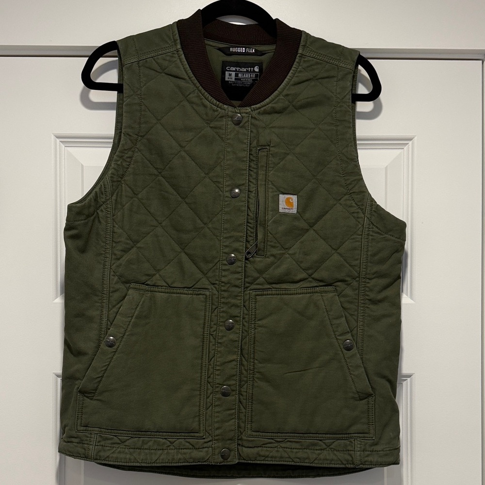 Carhartt Dark Green Quilted Vest